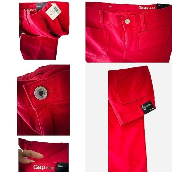 NEW Gap 28s Authentic Flare Mid Rise Stretch Jeans - Picture 1 of 9